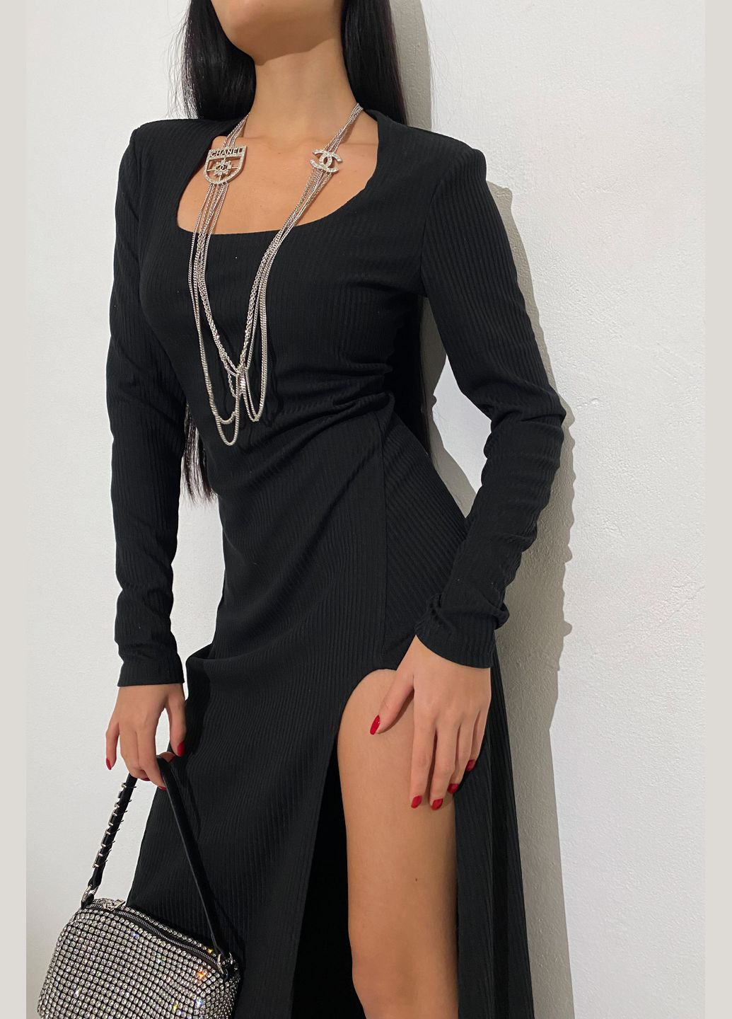 Чорна святковий, коктейльна, вечірня сукня Liton