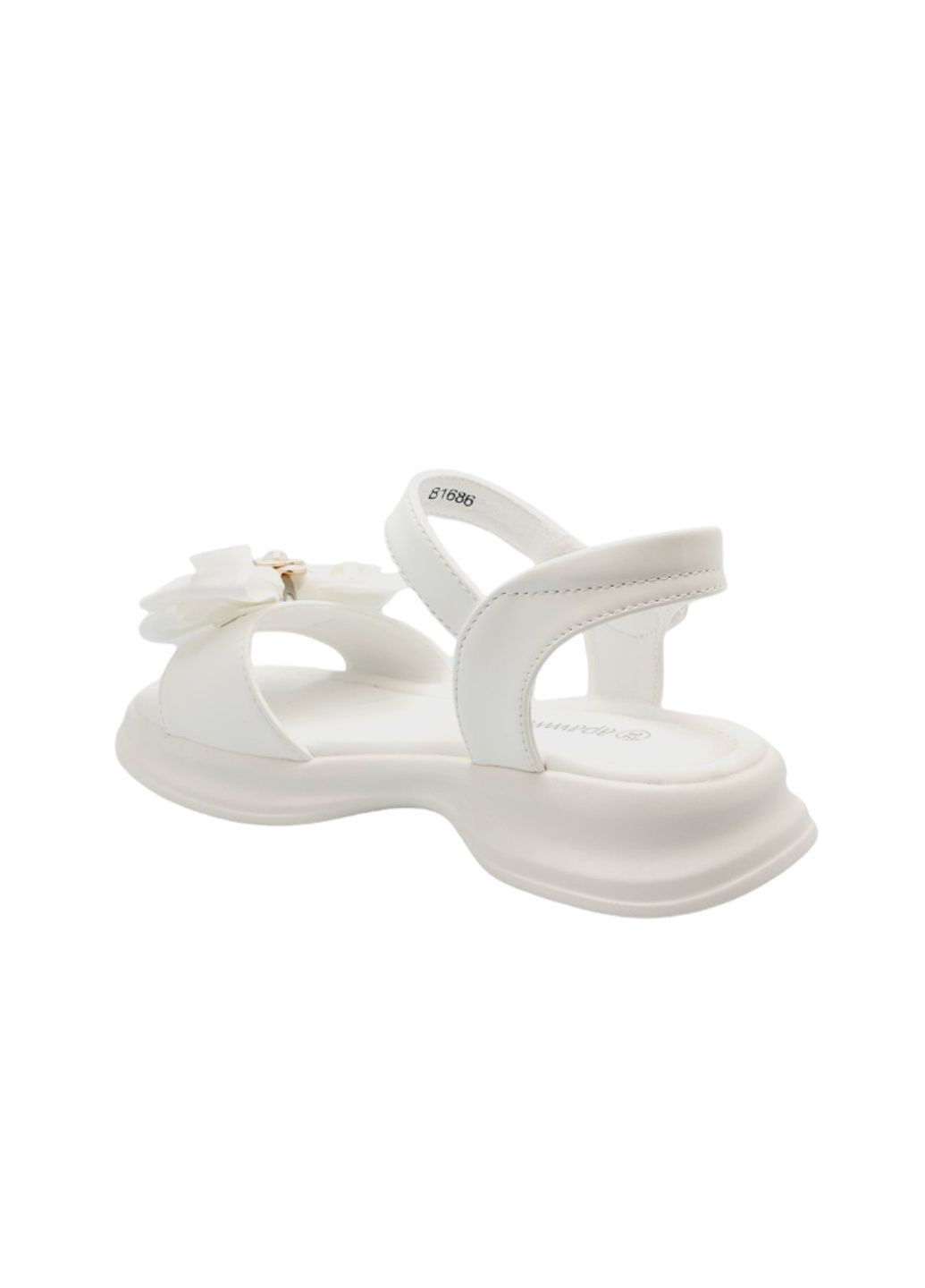 Белые повседневные босоножки Apawwa на липучке