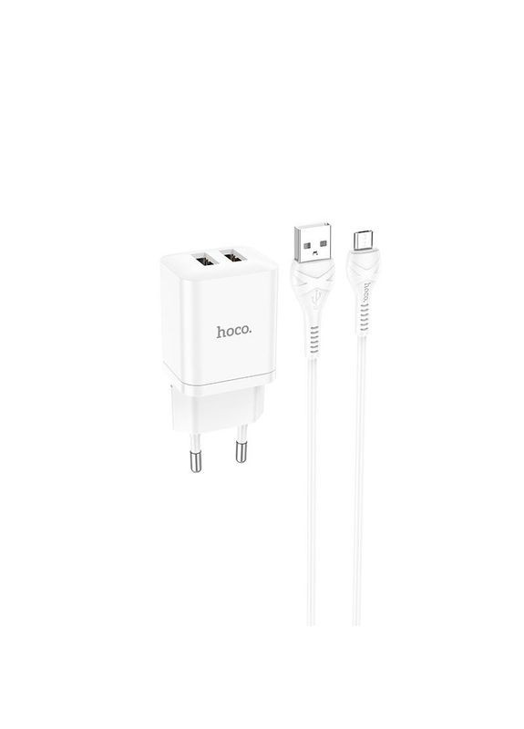 Набор с кабелем сетевой Maker dual port charger set N25 кабель Micro USB 2USB Hoco (315137230)