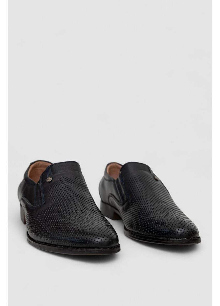 Темно-синие туфли мужские с перфорацией Sport Line
