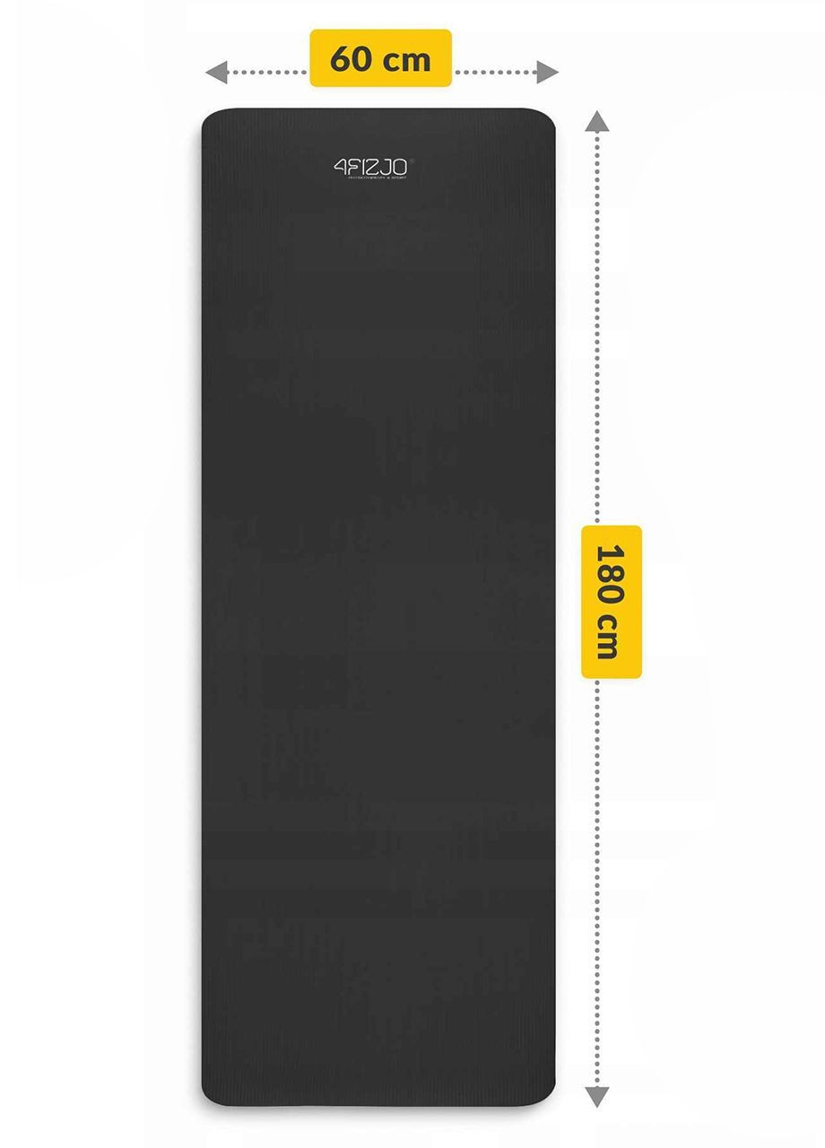 Коврик для спорта 180x60x1 см Черный 4FIZJO FlexiMat (366969767)