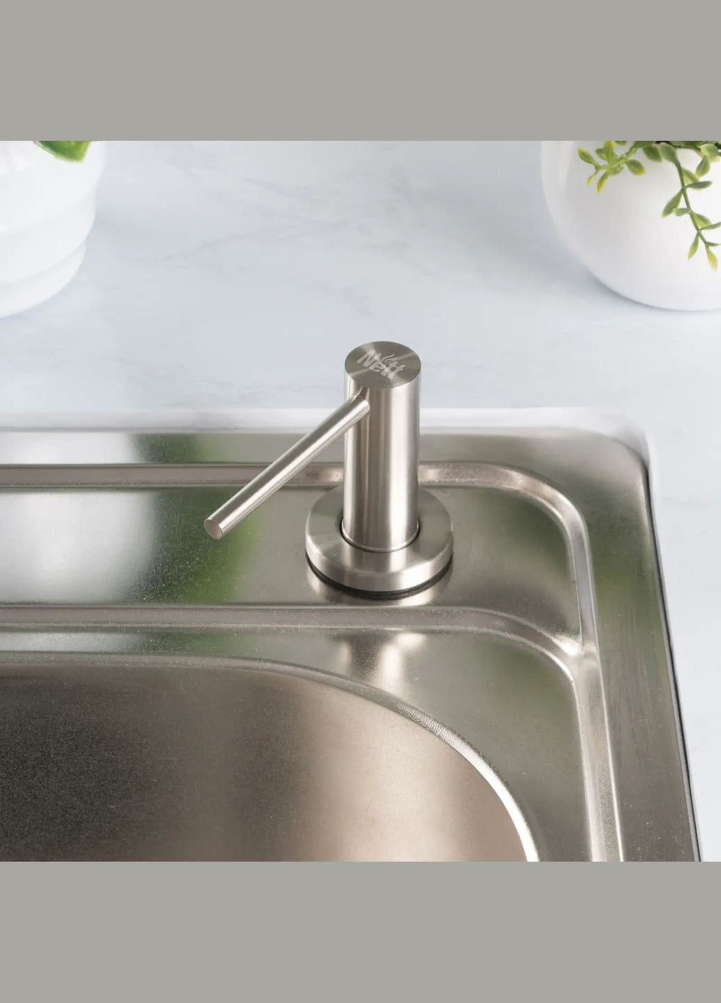 Комплект кухонної мийки та змішувача з нержавіючої сталі NS-5742 Nett (316391399)