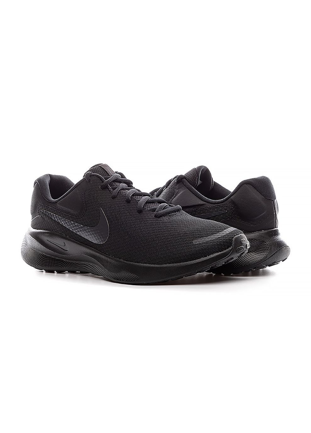 Цветные демисезонные мужские кроссовки revolution 7 черный белый Nike
