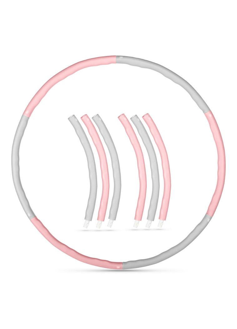 Хулахуп с массажером 100см розово-серый Gymtek (361953115)