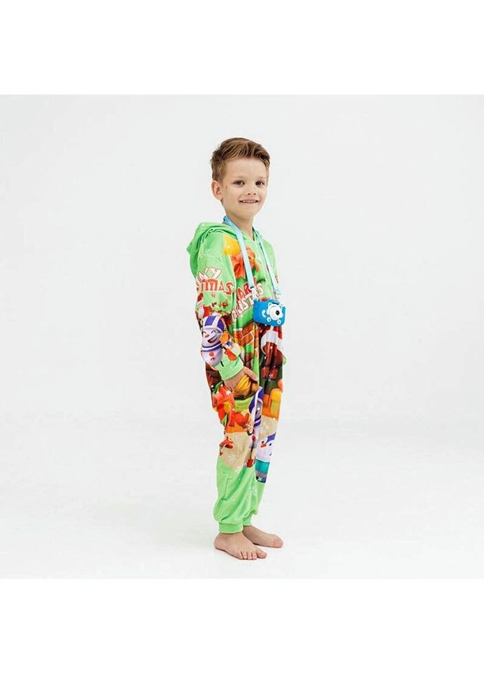 Кигуруми детское 3D Новогодний санта 4002, 1, 128 17396 128, см FlexDress (324623843)