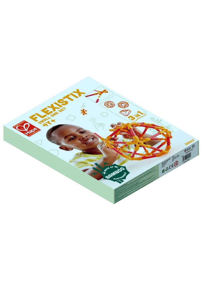 Конструктор Будівництво 66 деталей бамбуковий Flexistix E5567 Hape (317450534)