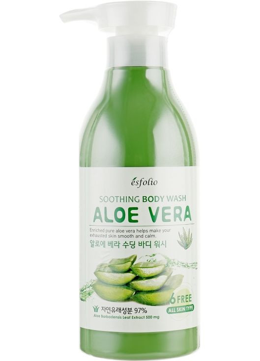 Гель для душа из алоэ Aloe Vera Soothing Body Wash 500ml (363307-52470) Esfolio (368662516)