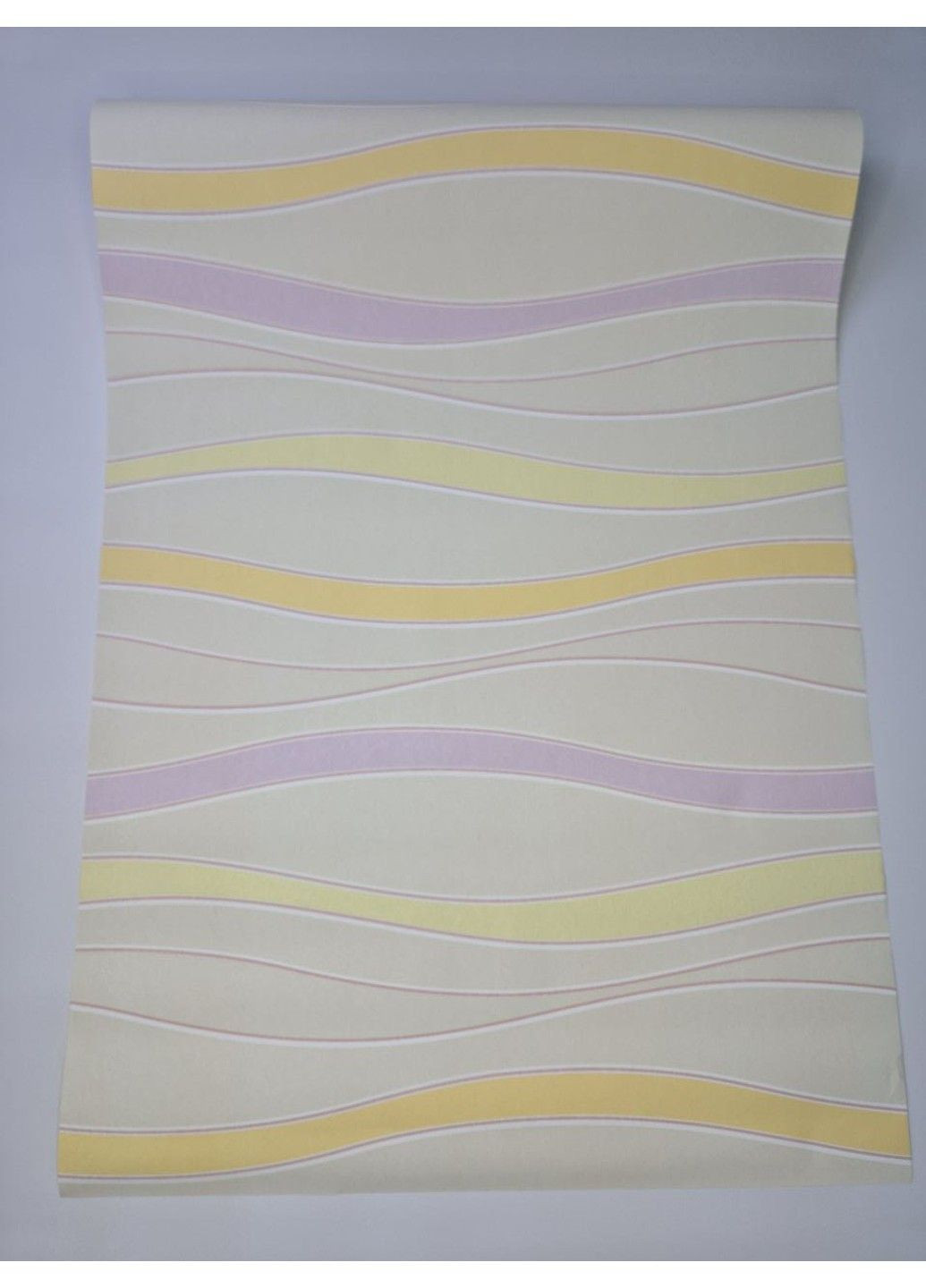 Обои виниловые 10 × 0.53 м 53918, бежевые с волнами для детской, спальни, кухни, прихожей MARBURG (339111210)