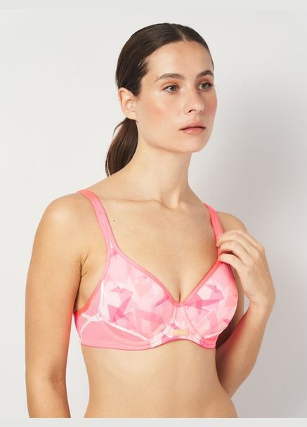 Розовый бюстгальтер спортивный Berlei
