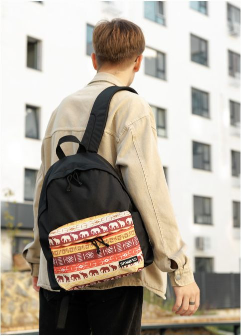 Мужской рюкзак Active тканевый с принтом "Africa" (R-11811147m-VS) Sambag (302450401)