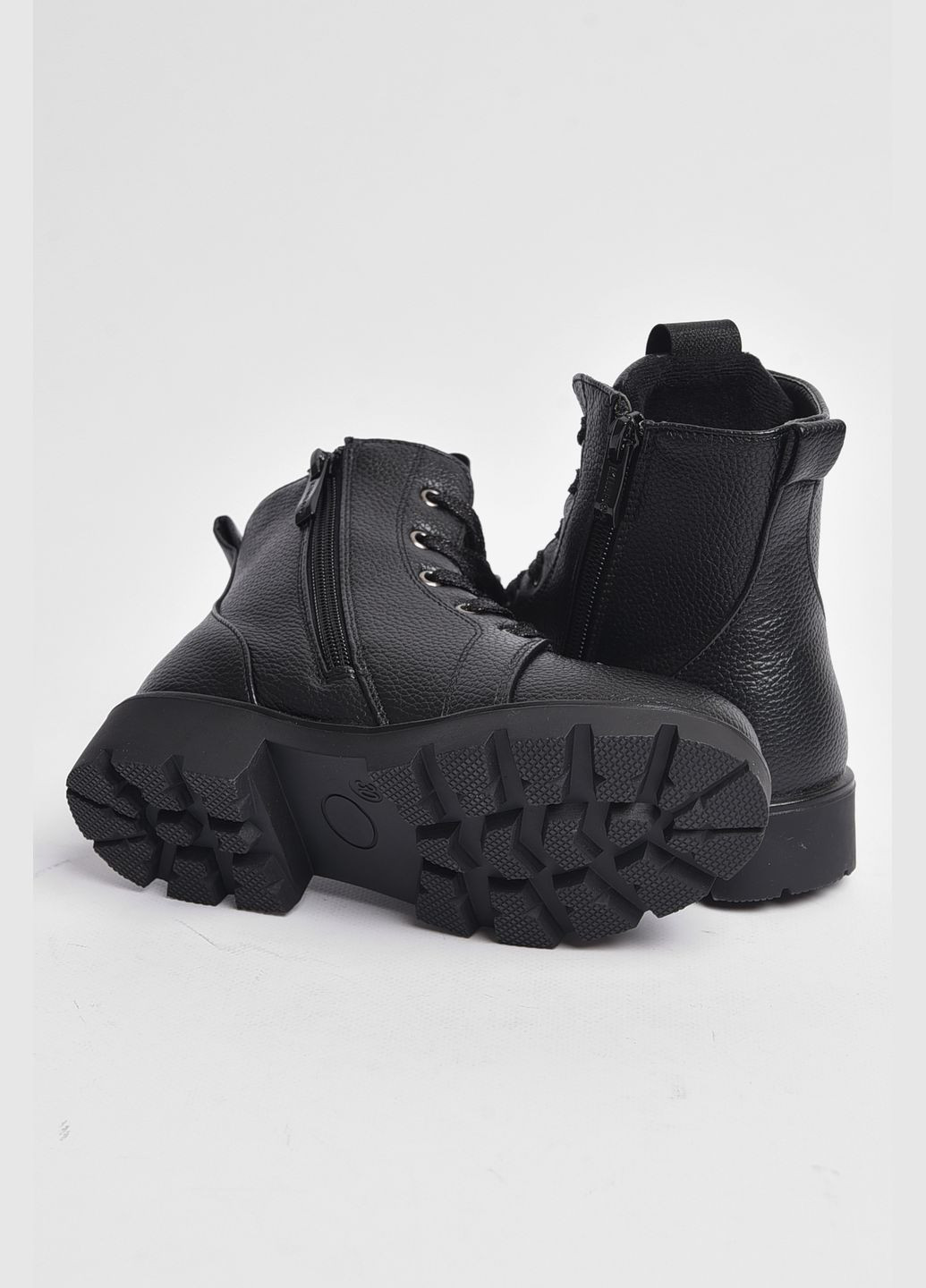 Черные кэжуал зимние ботинки детские зима черного цвета Let's Shop
