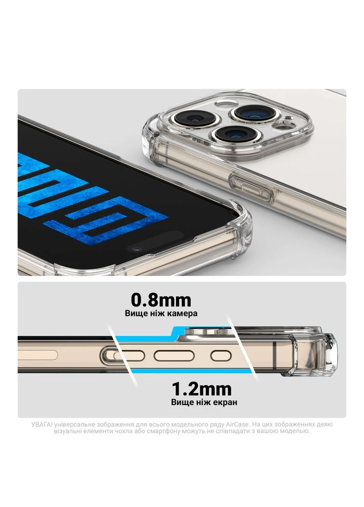 Чехол для мобильного телефона Air Force Motorola G06 Power 4G Camera cover Clear (ARM89091) ArmorStandart (388765466)