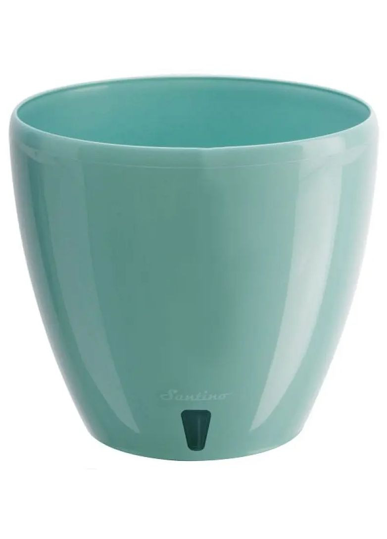 Горщик для квітів з автополивом Деко Твін 2,5 л нефритовий Santino (358202855)