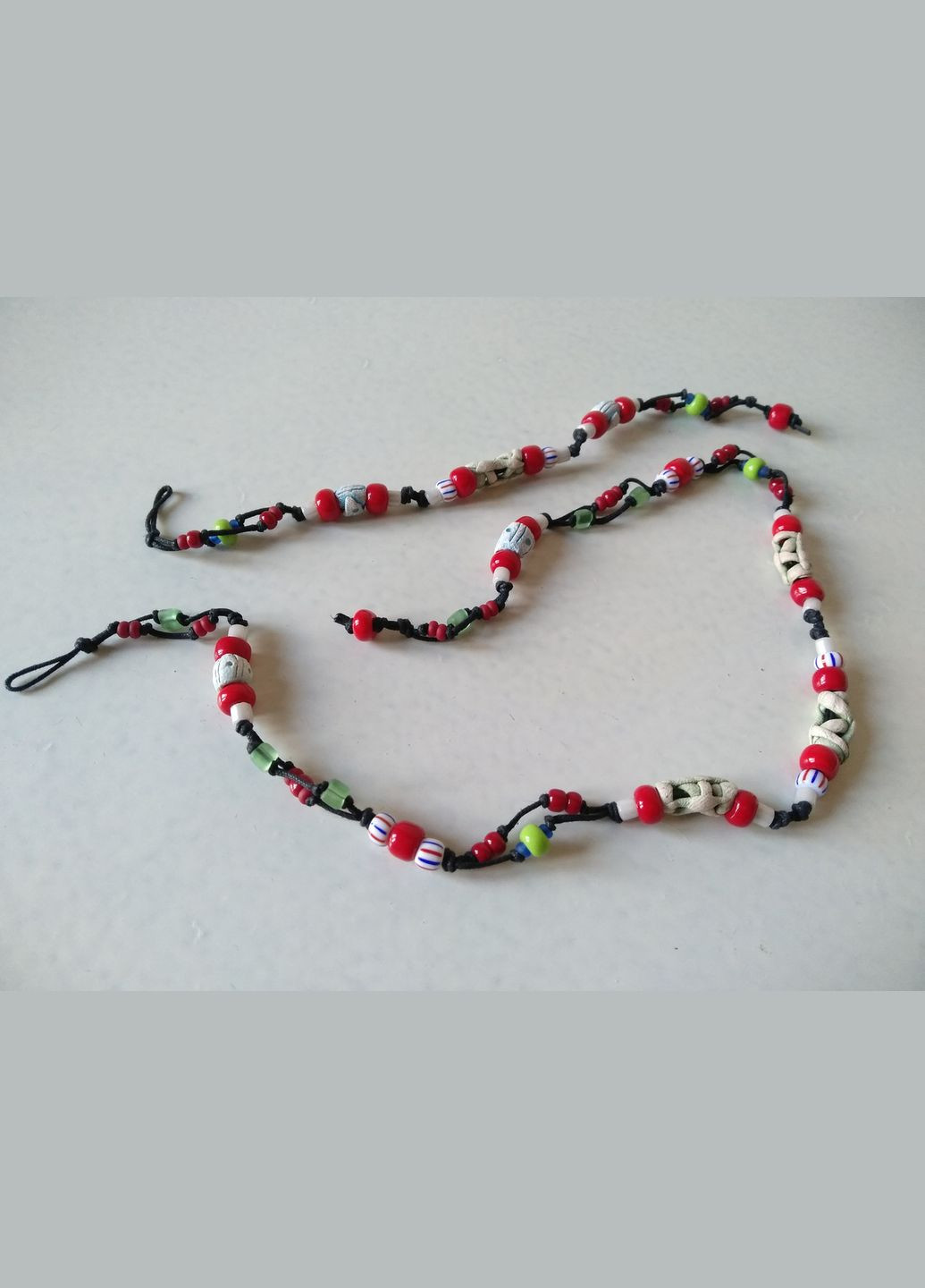 Комплект: керамические браслет и бусы ручной работы с чешским стеклянным бисером №2 Коти&Ангели (302316662)