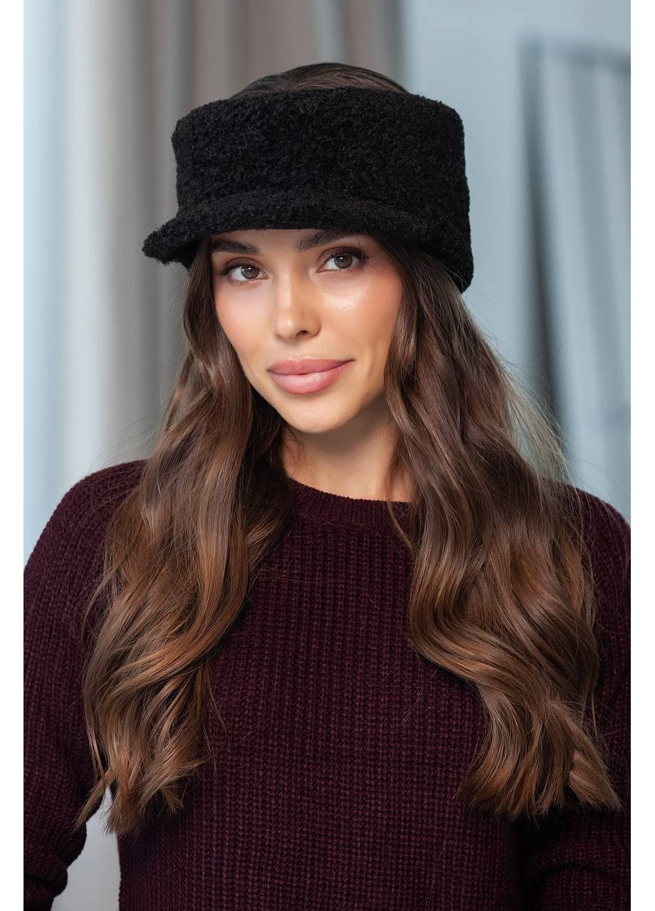 Пов’язка з козирком з еко хутра «Тедді Люкс» Garna (364710253)