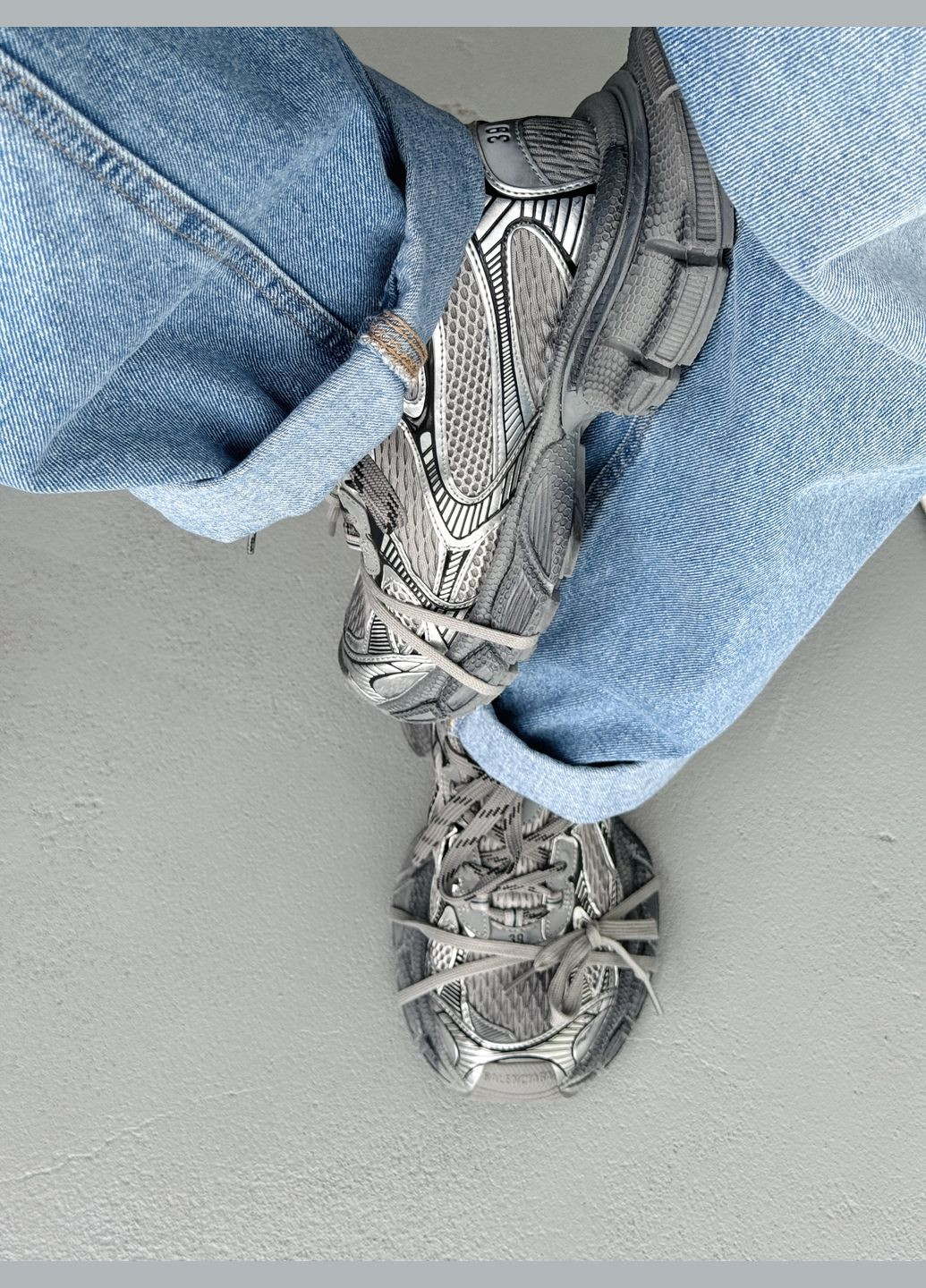 Кроссовки женские и мужские Balenciaga 3XL Grey | Баленсиага 3ХЛ серые No Brand серые демисезоны (341264131)