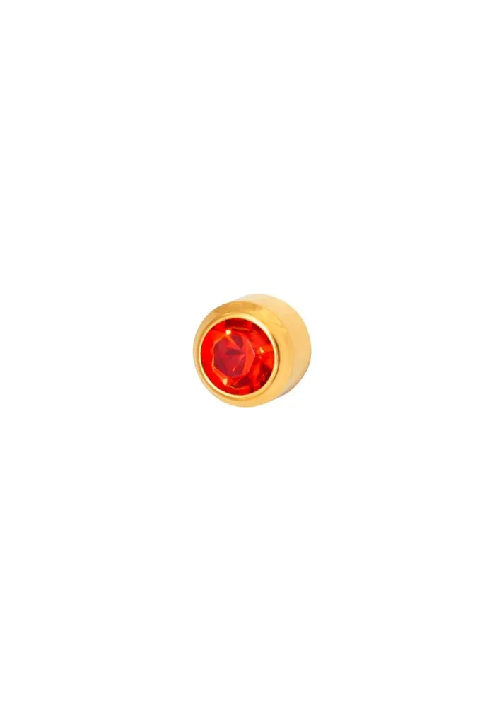 Сережки для вух рубін завальцювання золото R 207 Y, 3 мм STUDEX (335263431)