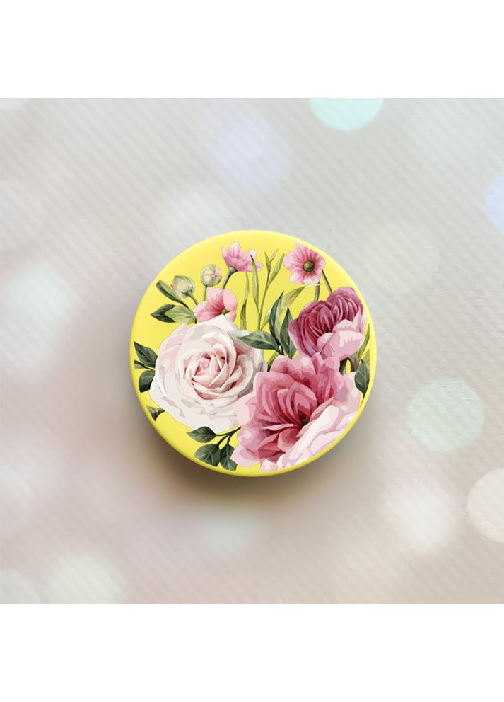 Держатель для смартфона / планшета попсокет Popsocket:: Розовые цветы (принт 287) Creative (360681196)