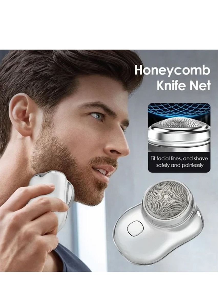 Акумуляторна міні - бритва портативна P10 від USB Type-C лезо зі сталі Good Idea (299193453)