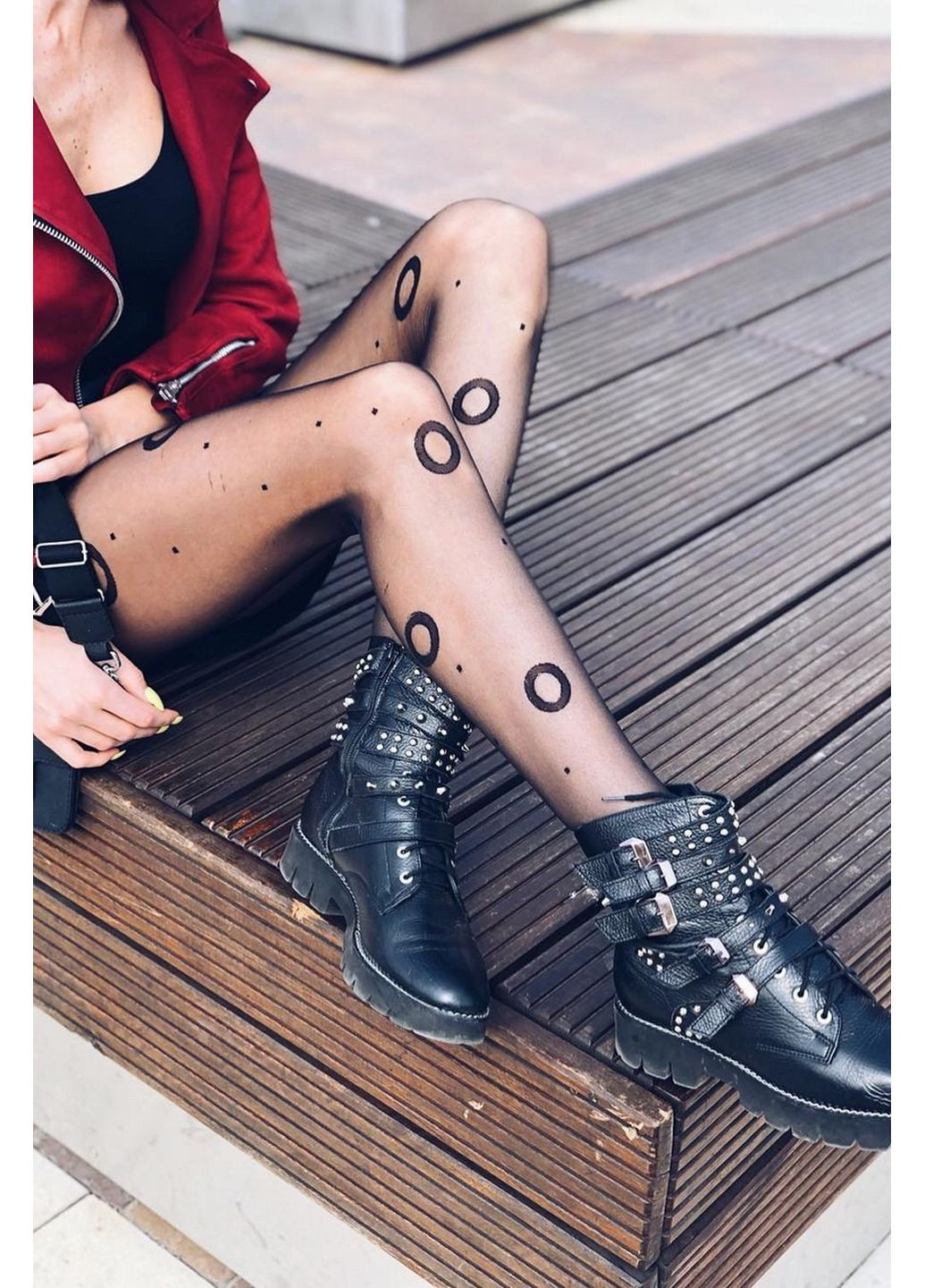 Колготки в кружочки Jolie 20 den Gabriella (349500623)