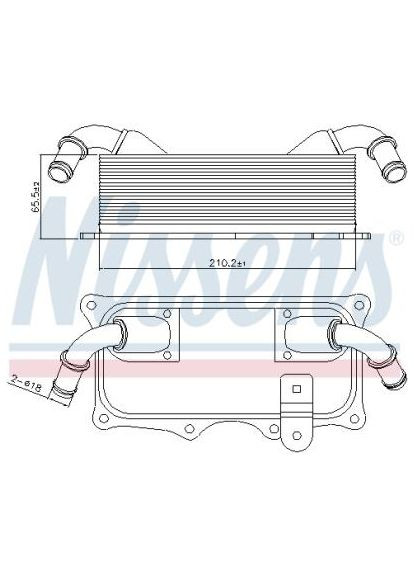 Радіатор масляний Nissens (345781167)