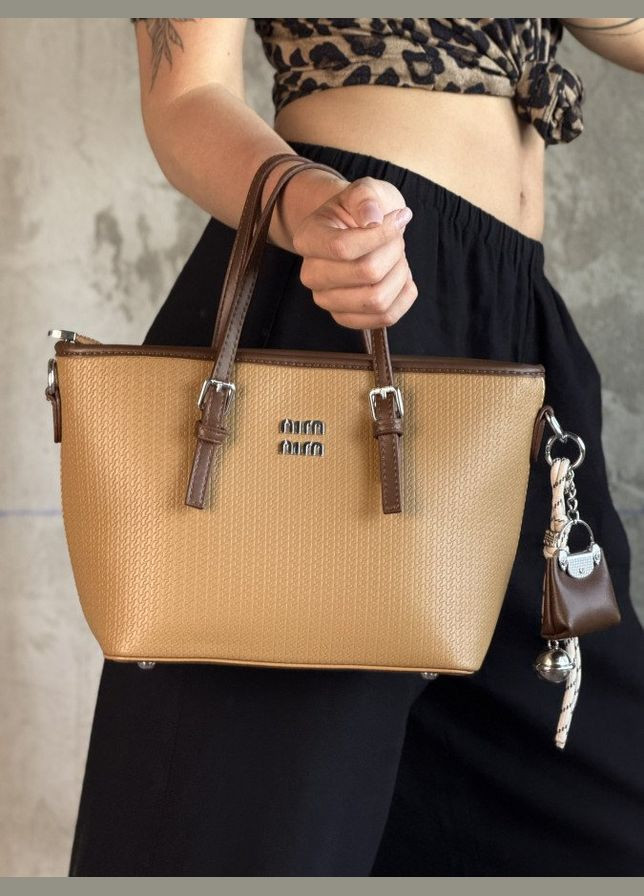 Жіноча сумка Miu brown No Brand (339602312)