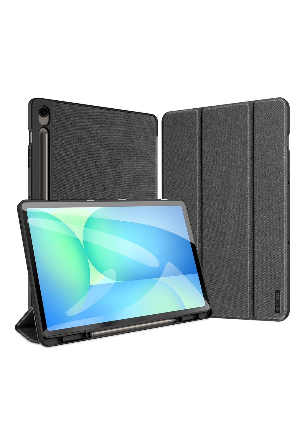 Чохол Domo для Samsung Tab S10 FE Plus (X620/X626B) with S Pen Holder & Auto Sleep Wake Black Dux Ducis Samsung Galaxy Tab S10 FE Plus (X620/X626) (370440265)