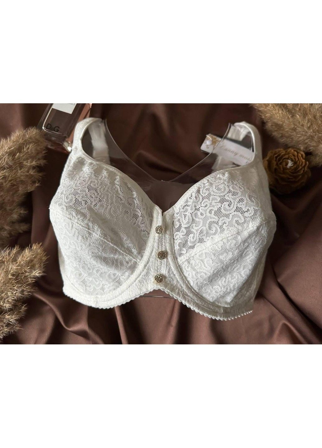 Молочный бюстгальтер без поролона молочный Lanny Mode