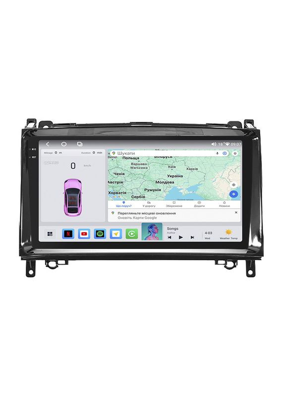 Магнитола для Mercedes-Benz B-класс I (W245) 2005-2009г 9" 4/64 QLED CarPlay 4G Wi-Fi 360 Prime 10 шт. Lesko (336206431)