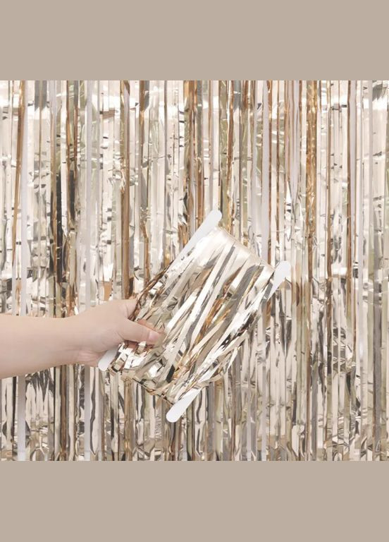 для фотозони прикраса 245 см на 92 см шампань Jannet Дощик (316580250)