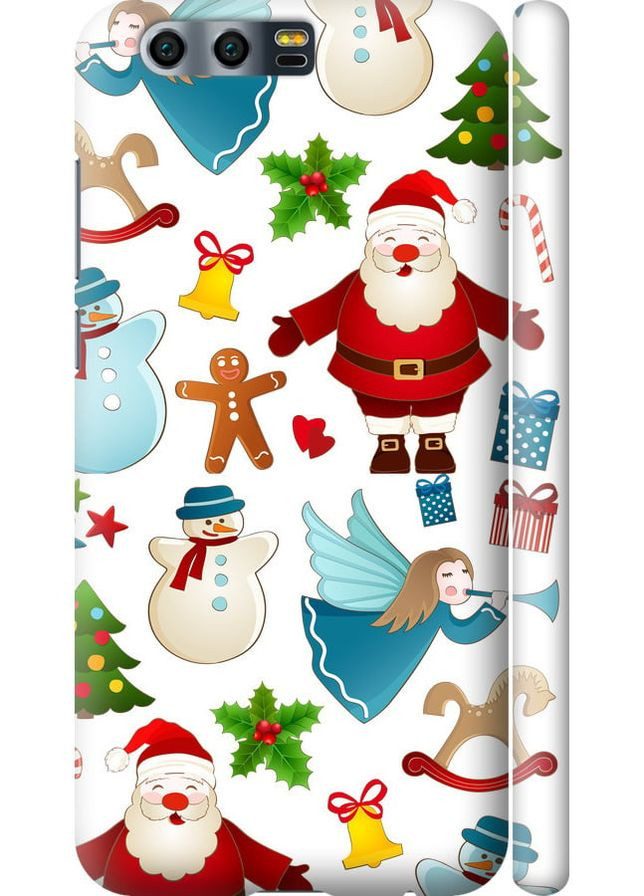 3D пластиковий матовий чохол 'Новорічний 1' для Endorphone Huawei Honor 9 (315500567)