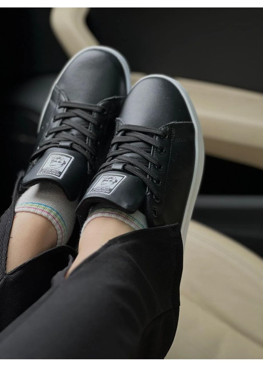 Чорні літні кросівки adidas stan smith black адідас стен сміт No Brand