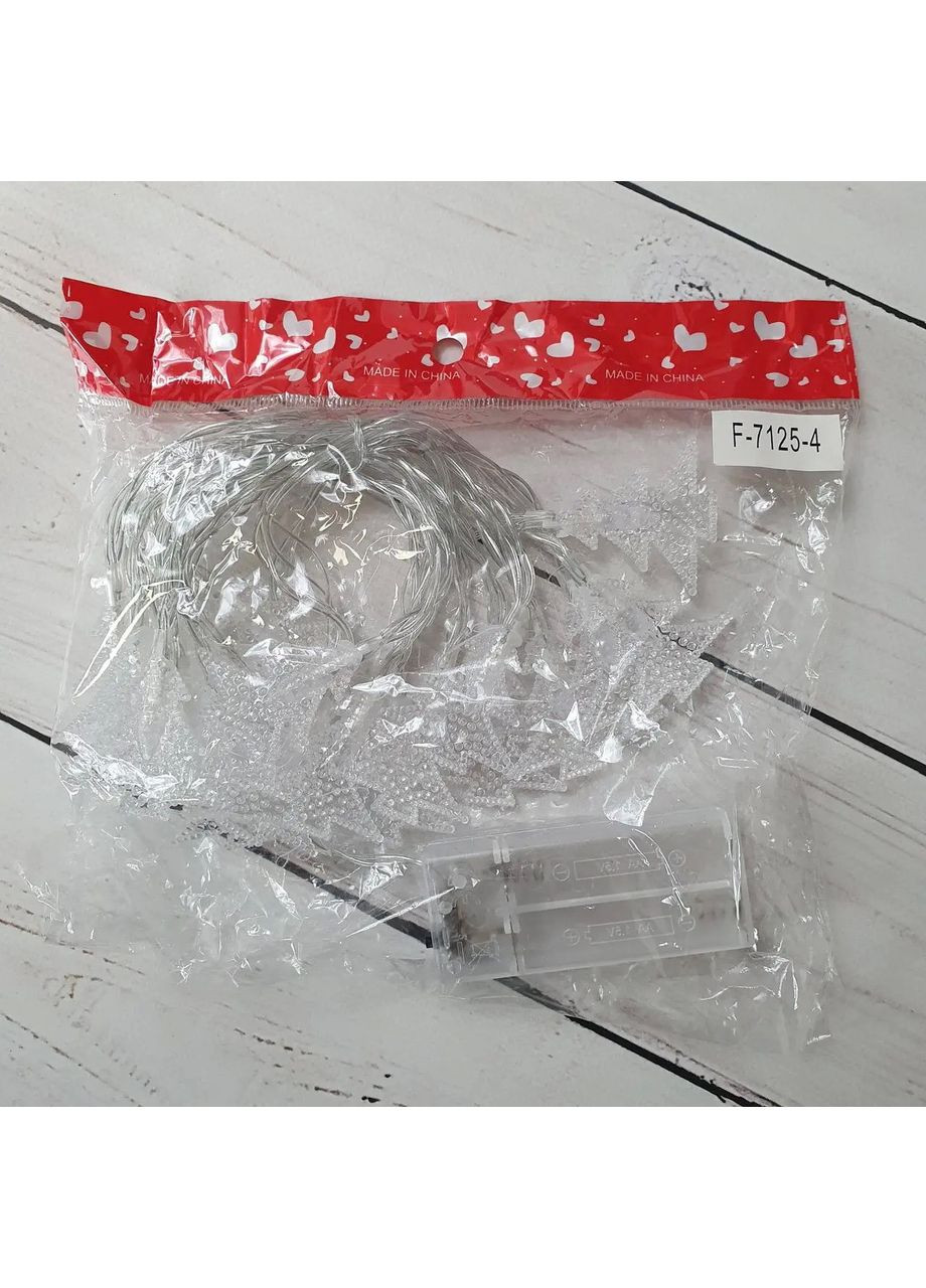 Гірлянда діодна нитка "Лісова ялинка" 20 LED 3.5 м, різнобарвні на батарейках Po Fanu (365549127)