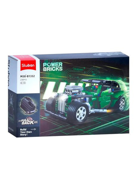 Конструктор Машина зелена 238 деталей (M38-B1332) Sluban (370623556)