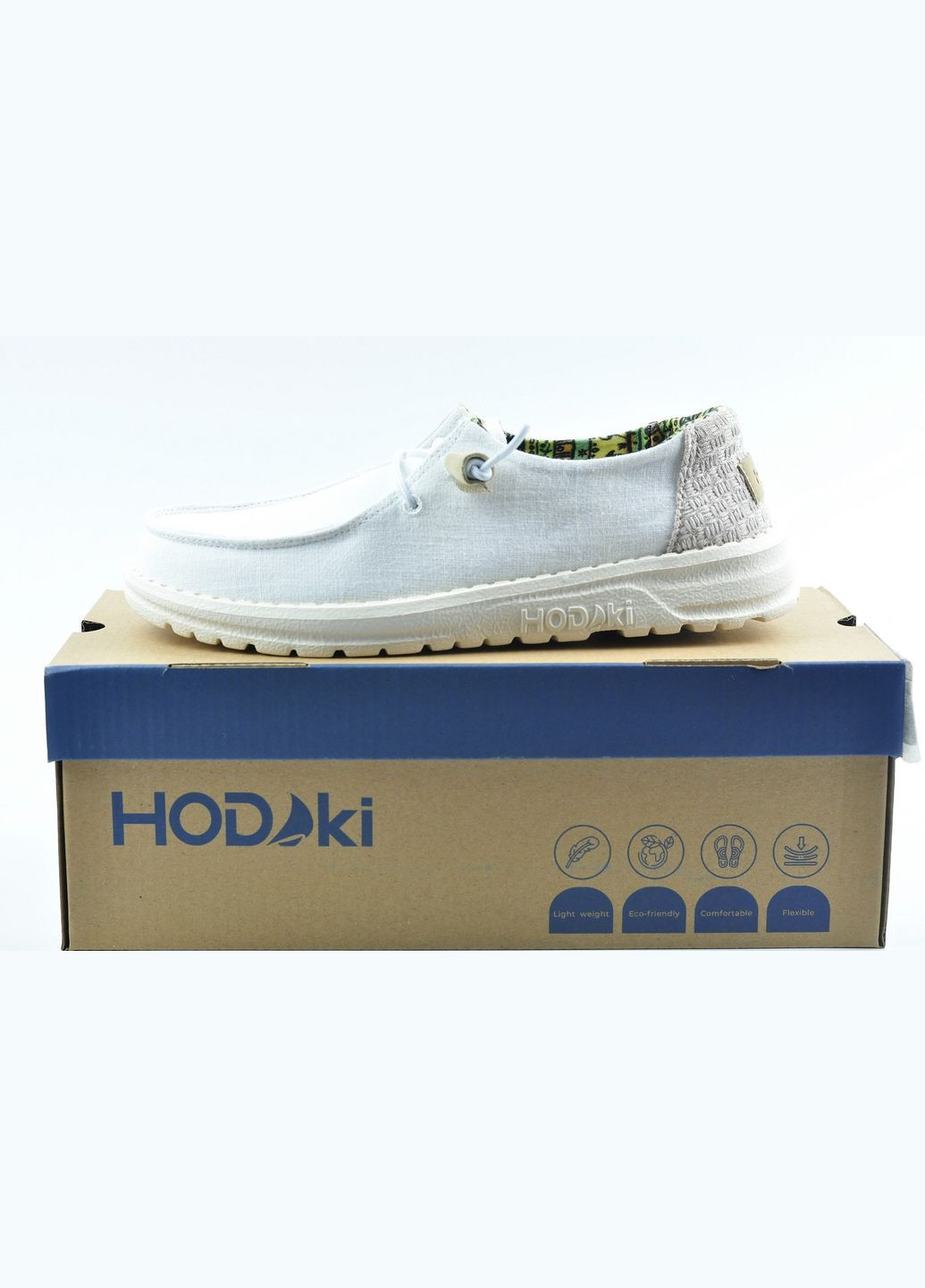 Белые женские мокасины Hodaki