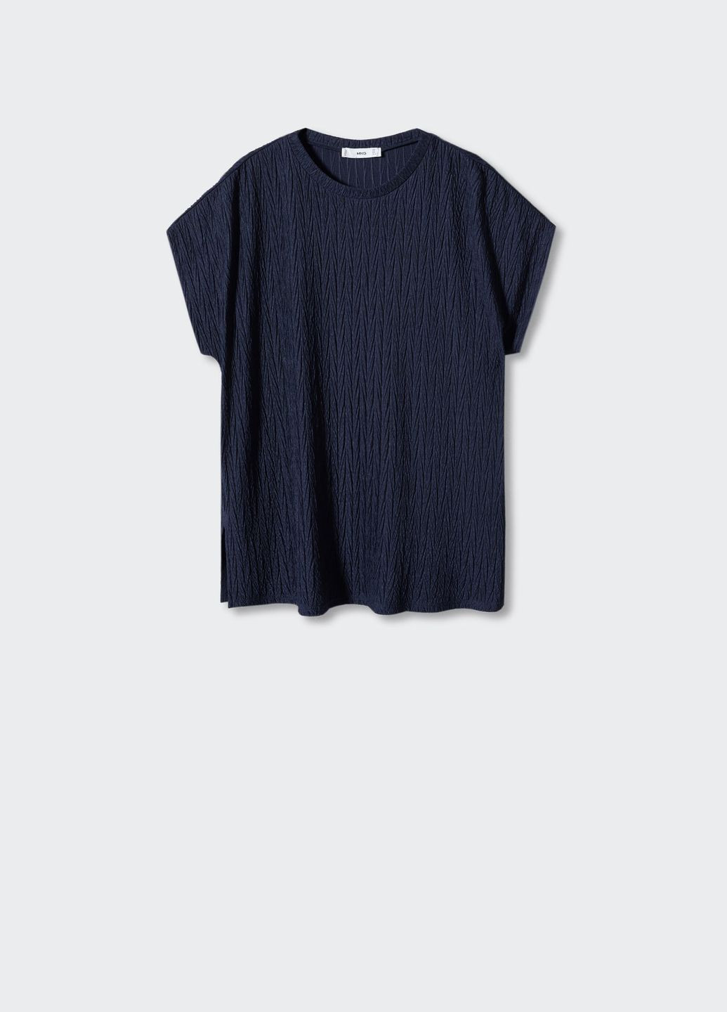 Текстурована футболка оверсайз на високий зріст Mango - (329295754)