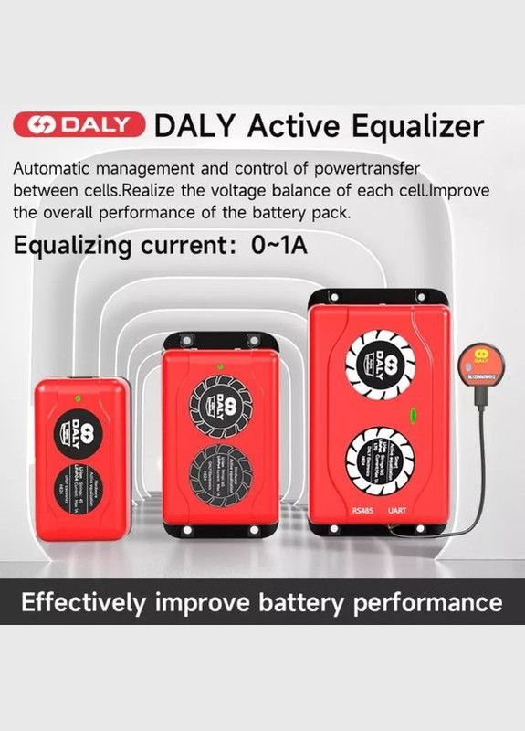 Активне балансування 17S 1A li-ion Lifepo4 конденсаторний з блютуз-керуванням Daly No Brand (325835178)