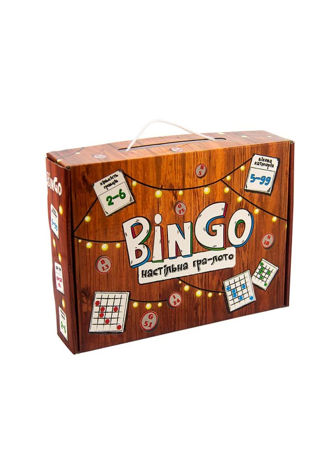Оригинал! Настольная игра-лото "BinGo" 30757 укр Strateg (397590080)
