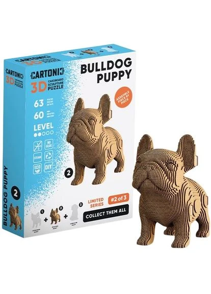 Картонный 3D пазл 3D Puzzle BULLDOG PUPPY (CARTMNBULL) Cartonic (332770059)
