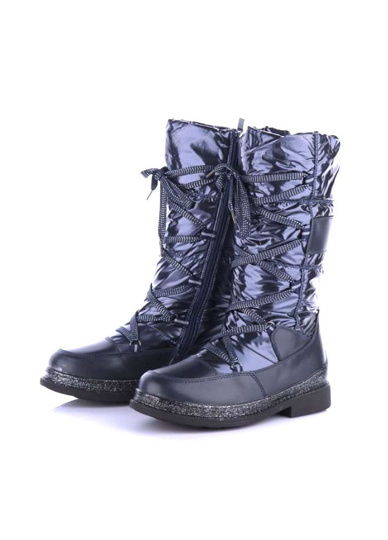 Дутики зимові сині, підліткові для дівчинки. Fashion (368767772)