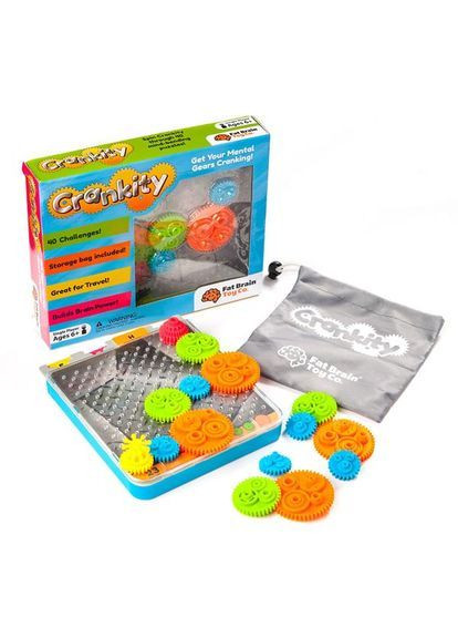 Гра-головоломка Crankity Різнокольорові шестерні () Fat Brain Toys FA140-1 (369718054)
