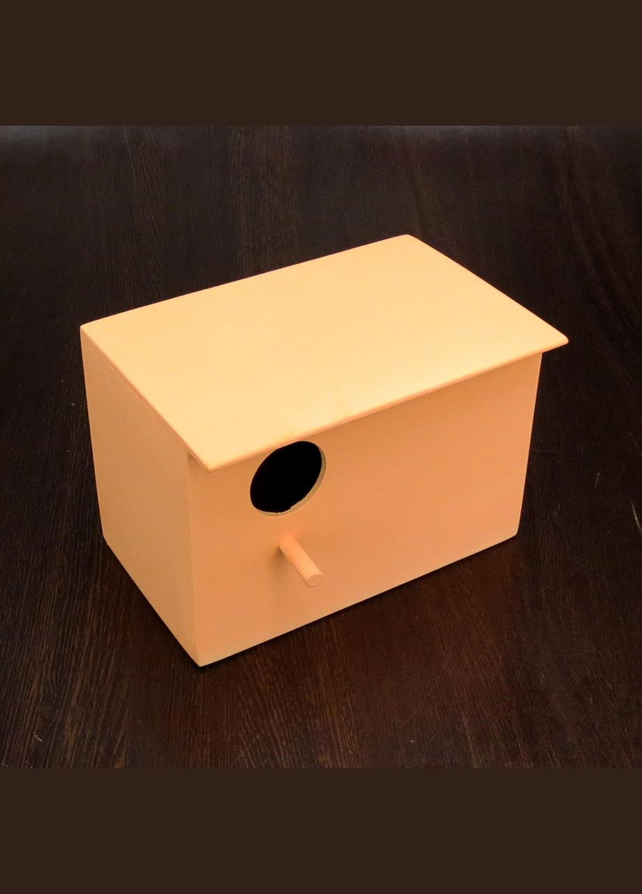 Шпаківня садова з дерева Чиж грейпфрут (СКВ-000654) No Brand (328605342)