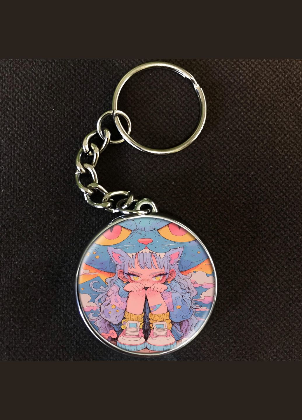 Брелок Кот #006 silver No Brand (327219589)