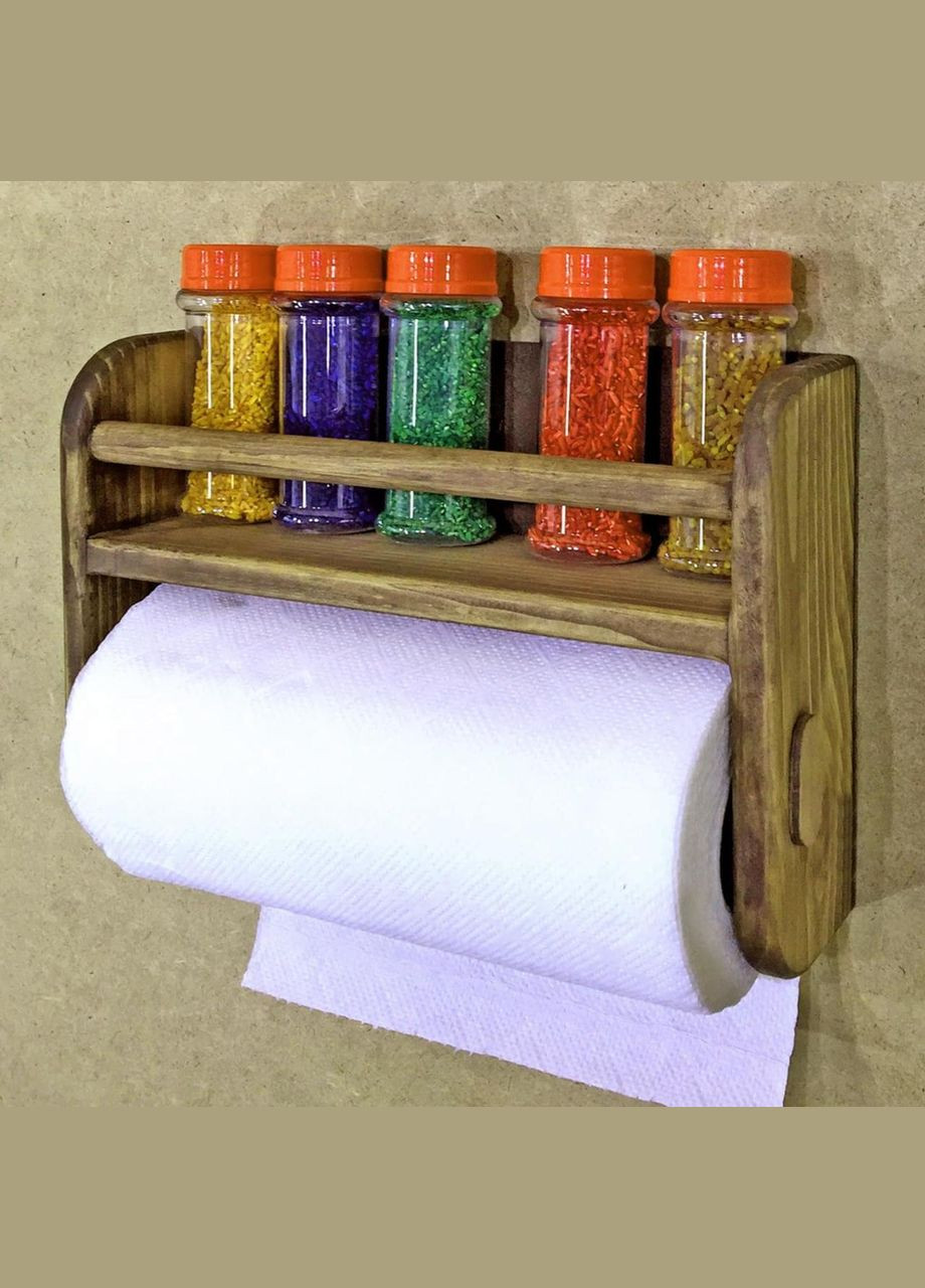 Держатель для бумажных полотенец из дерева Мелвил мускат (ДКП-003707) No Brand (327867375)