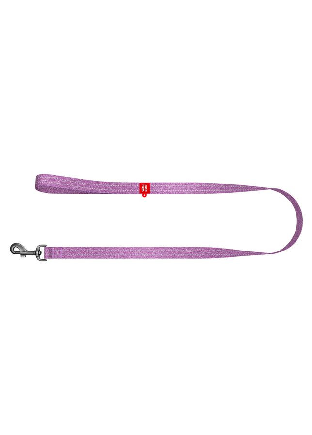 Повідець для собак із відновленої бавовни WAUDOG Re-cotton, світловідбиваючий, Ш 25 мм, Дов 200 см фіолетовий No Brand (363198036)