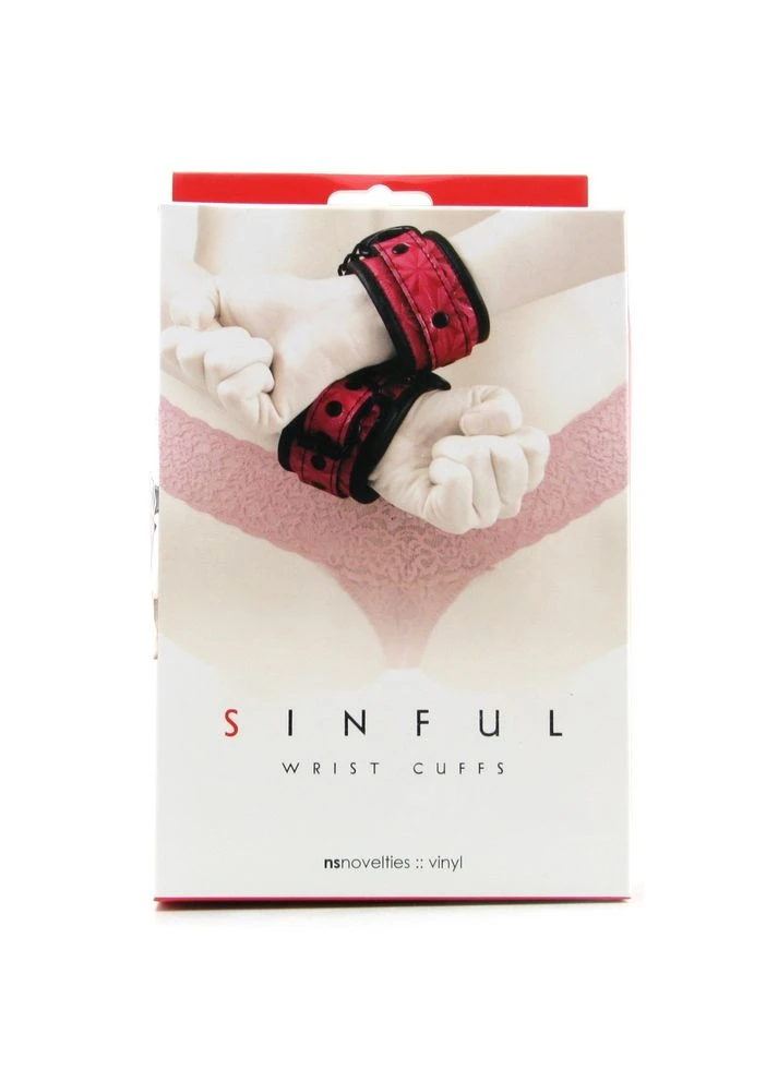 Элегантные наручники Sinful Wrist Cuffs all СКИДКА1527 Ns Novelties (302369332)