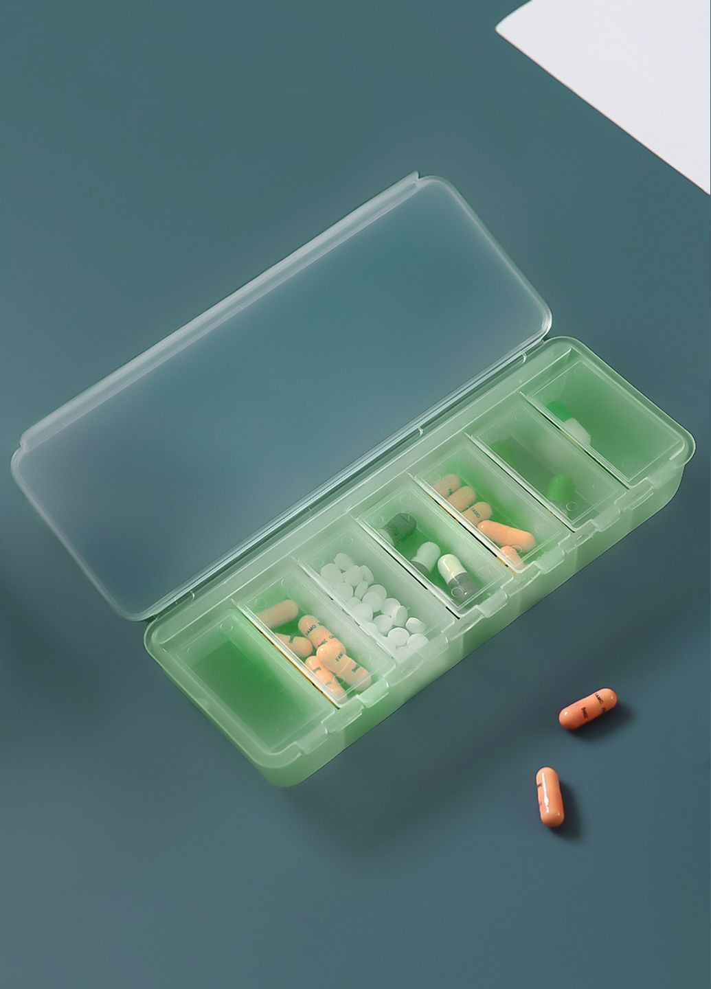 Органайзер для таблеток на 7 відділень 15,8х6,2х2,7 см MVM (288677786)