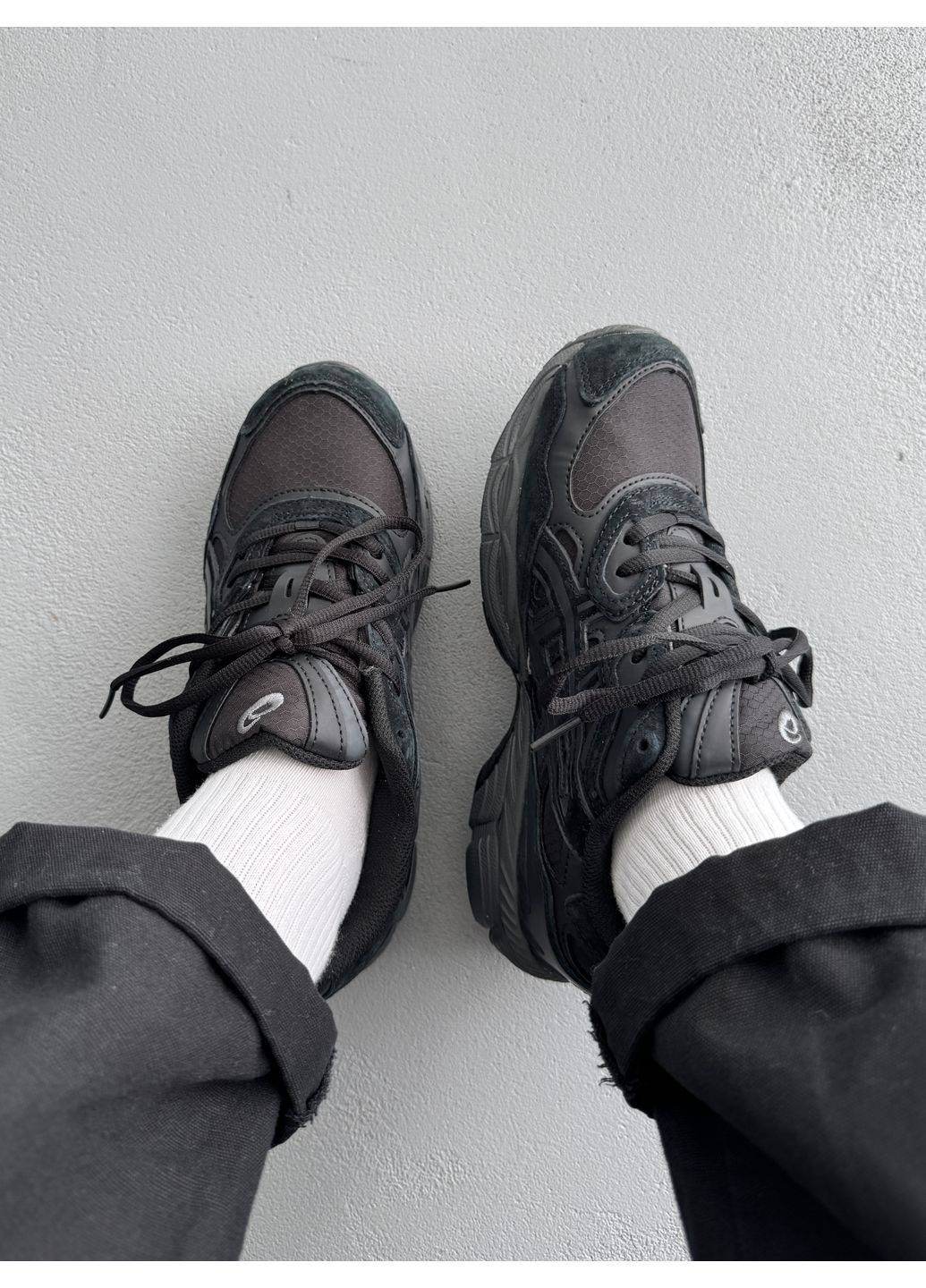 Чорні Осінні кросівки чоловічі Asics Gel NYC Black Gore-Tex | Асікс Гель-НЮК