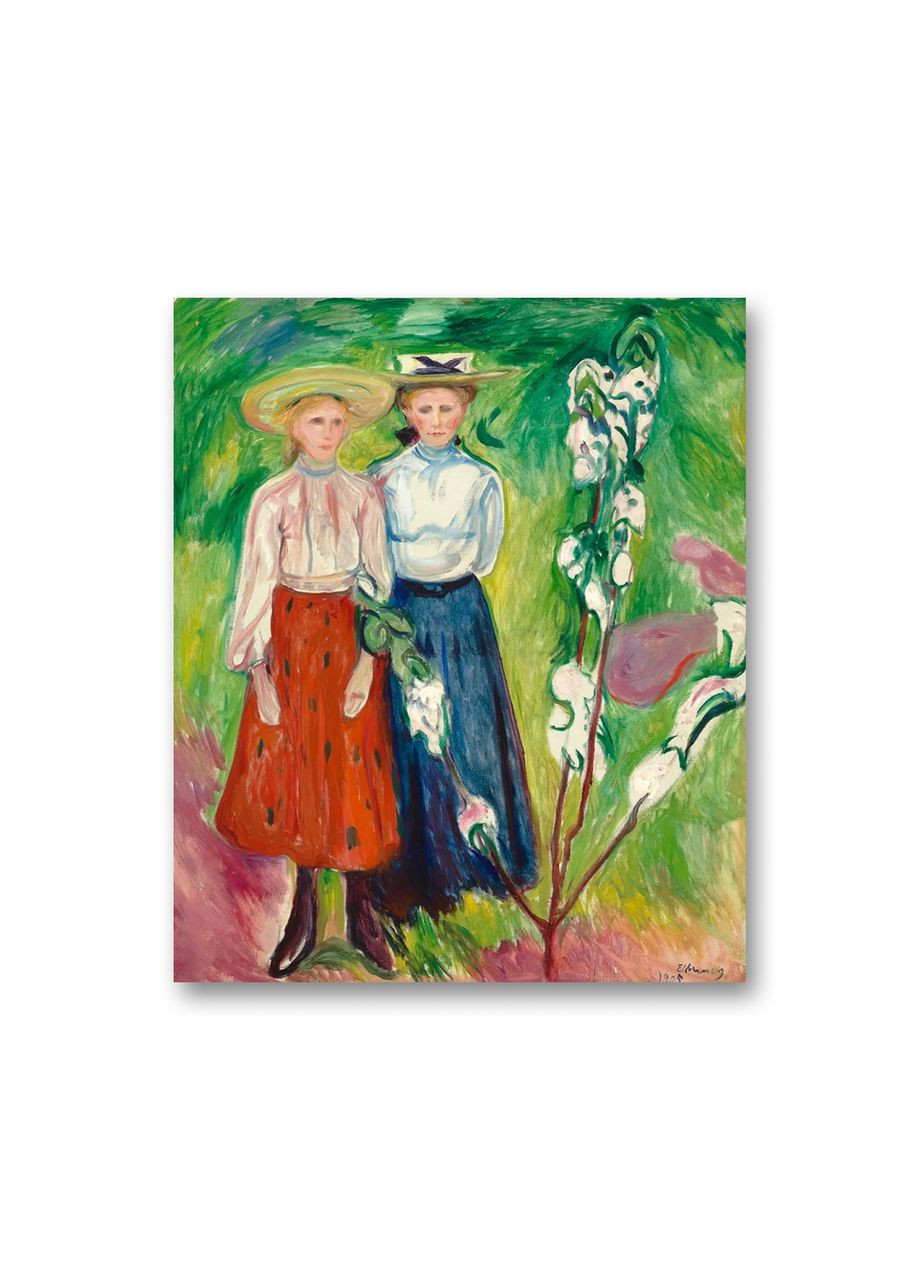 Печать на холсте Под яблоней Эдвард Мунк 30x40 No Brand (346495977)