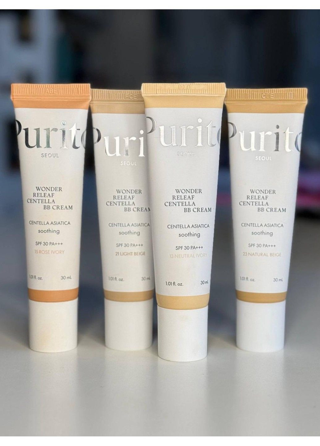 ВВ-крем з екстрактом центелли Wonder Releaf Centella BB Cream SPF 30 PA+++ ТОН 15 Rose Ivory 30 мл PURITO (357100509)